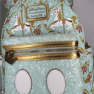 Disney Parks Loungefly Carousel Backpack